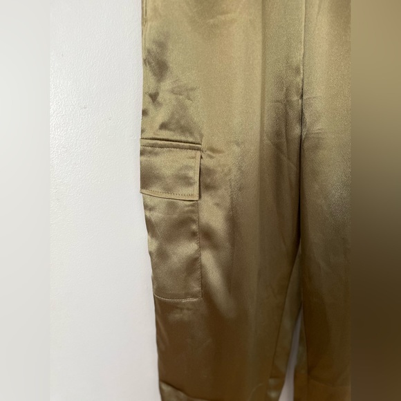 New! Gorgeous Green Pant 4 pockets Sz S cargo jogger with elasticized waist - Picture 13 of 13